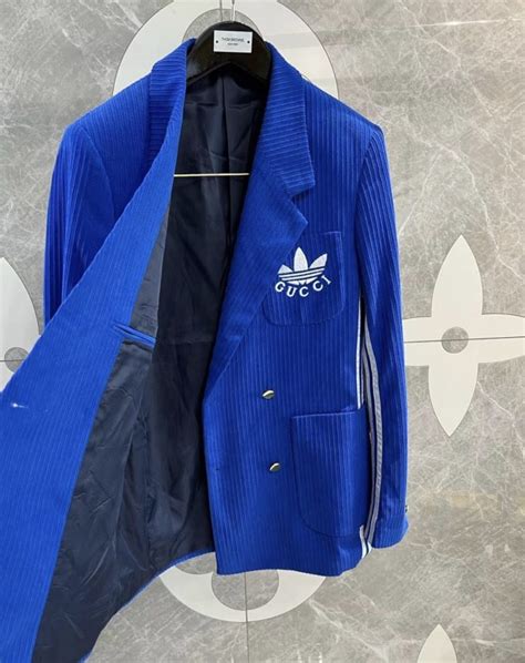 gucci x adidas blue suit|adidas x gucci sale.